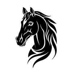 Obraz na płótnie Canvas Horse Head Vector Logo