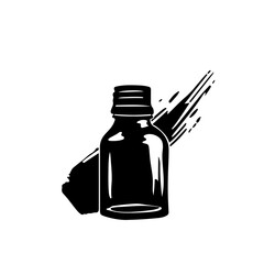Paint Bottle Vector Logo