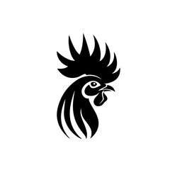 Rooster Head Vector Logo