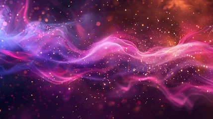 Poster Aurores boréales This is an abstract background of glowing pink and purple smoke or gas.