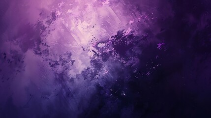 Abstract purple watercolor background with light purple and dark purple splatters.