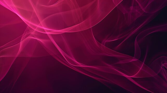 Abstract background with a deep purple and pink gradient, and a glowing, flowing pattern of light pink lines.