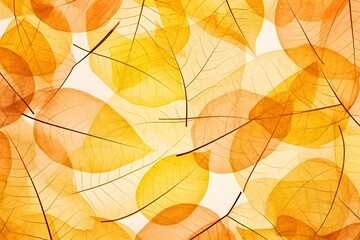 Seamless background autumn leaves pattern
