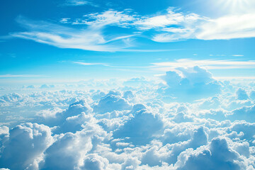 The clouds are white and puffy,sky.