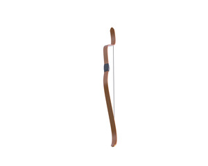 Wooden bow isolated on background. 3d rendering - illustration