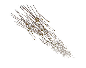 Arrow isolated on background. 3d rendering - illustration