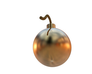 Bomb isolated on background. 3d rendering - illustration