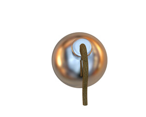 Bomb isolated on background. 3d rendering - illustration