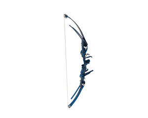 Longbow isolated on background. 3d rendering - illustration