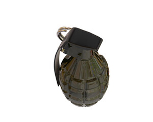 Fototapeta premium Grenade isolated on background. 3d rendering - illustration