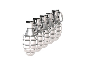 Grenade isolated on background. 3d rendering - illustration
