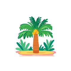 Obraz premium palm tree on white