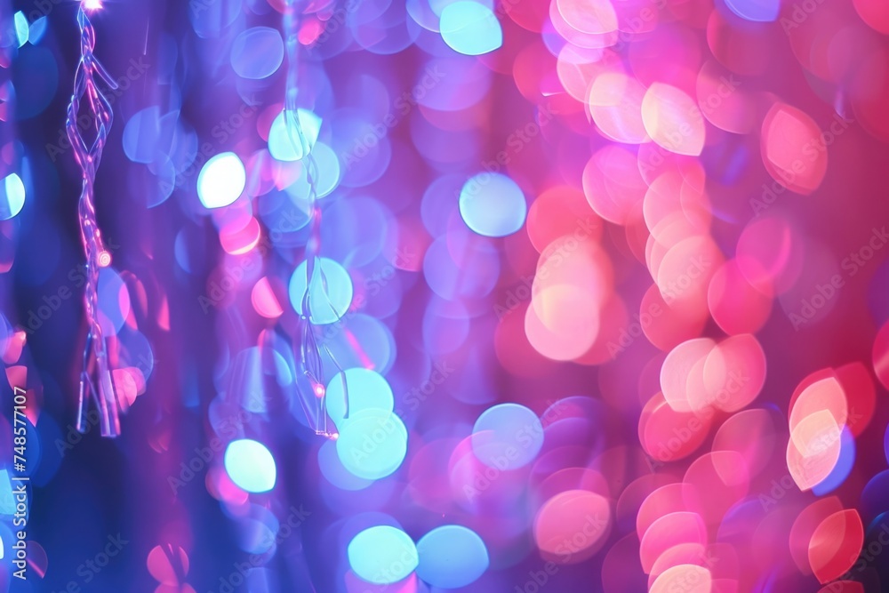 Poster a close up of a string of lights, perfect for festive decorations