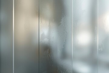 Detailed close up of a frosted glass window. Ideal for background or texture use