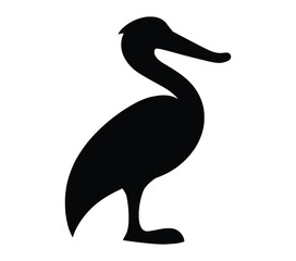 African Finfoot. Vector image. White background.