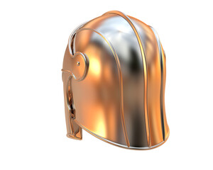 War helmet isolated on background. 3d rendering - illustration