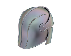 War helmet isolated on background. 3d rendering - illustration