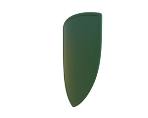 Shield isolated on background. 3d rendering - illustration