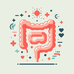 illustration of cartoon icons of body organs. education object icon concept
