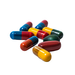 pills isolated on white