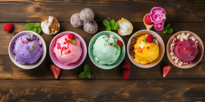mix ice cream cone isolated