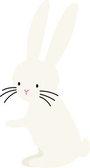 bunny hand drawn decorative element