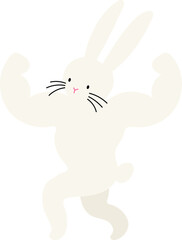 bunny hand drawn decorative element