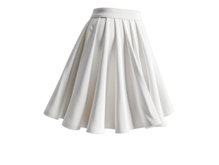 Skirt  on isolated on transparent png background. Generative ai	
