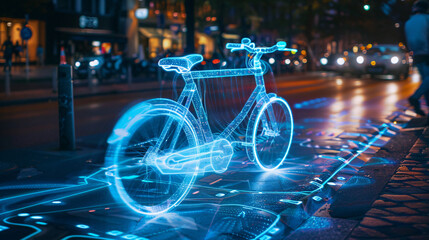 Holographic bike sharing systems