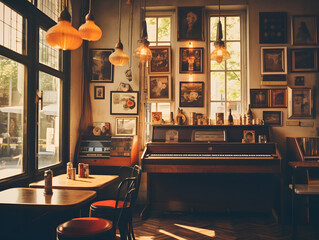 Artistic Vibes: Capturing the Nostalgic Cafe Atmosphere | Generative AI	