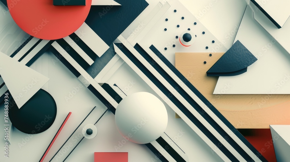 Poster Assorted paper shapes and sizes, versatile for any project