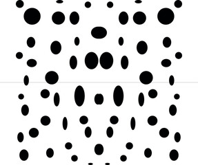 black and white background with dots