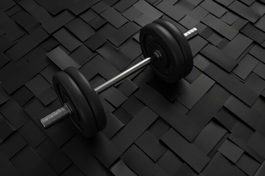 A simple image of two dumbbells. Suitable for fitness and health-related designs