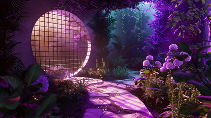 Holographic mindfulness gardens