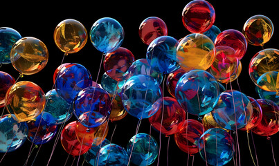 photo multi colored balloons bring joy to celebration