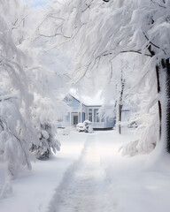 Frosty Tranquility: Winter Wonderland | Generative AI	

