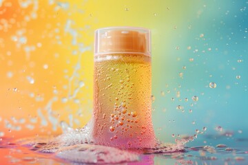 Face Skin toners skin care cream. Skincare beauty cosmetic products: lip balm, Cleanser lotion, moisturiser, anti aging skincare Tonic oil, eye gel, Hair strengthening serum and youth serum jar pot