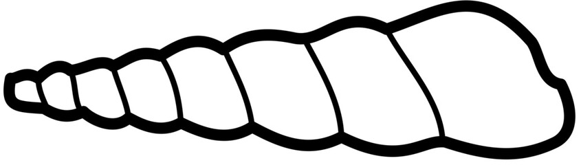 Exotic sheashell doodle beach sand © ika