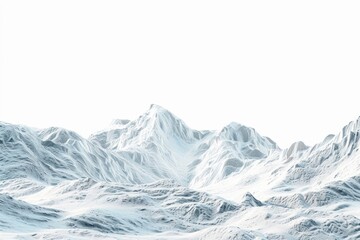 Obraz premium Snowboarder in snowy mountain landscape, perfect for winter sports promotions