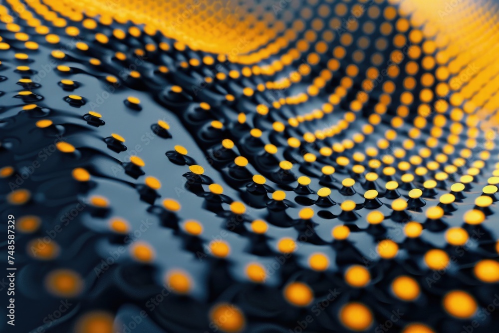 Poster detailed close up of yellow dots. suitable for various design projects