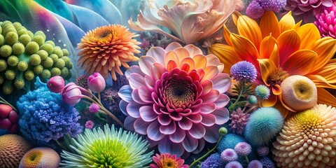 Fototapeta na wymiar abstract, close-up image of flowers