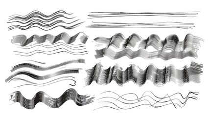 A collection of different brushes for various purposes. Ideal for design projects or artistic concepts - obrazy, fototapety, plakaty