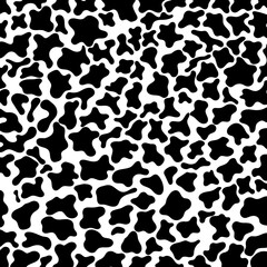 Animal skin leopard, cheetah, Jaguar seamless pattern design. Black and white seamless camouflage background.