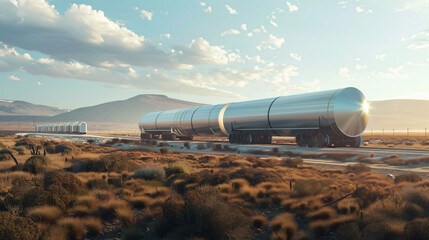 Hyperloop cargo transportation