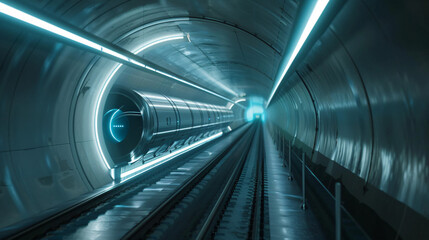 Hyperloop tunnels across continents