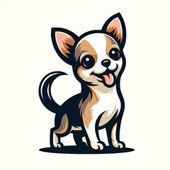 Stylized Small Dog: Chihuahua Illustration