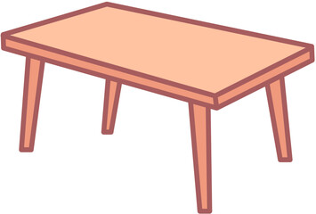Decorative furniture doodle table