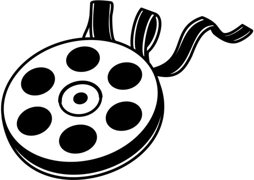 movie cinema, movie roll outline