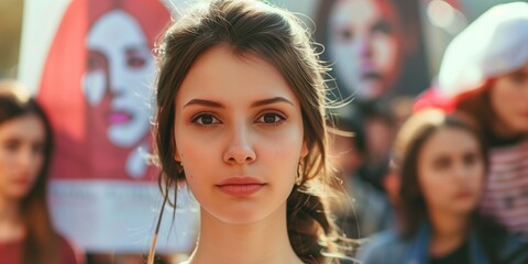 Fototapeta premium Women power, women equality Day concept