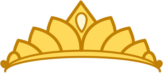 Jewelry  crown doodle queen © ika